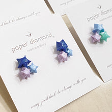 Triple Lucky Star Earrings (Star Dust)