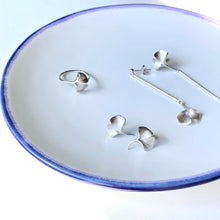 銀杏 18K 金吊式耳環