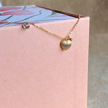 Love Heart Necklace (Matt Gold/Silver)