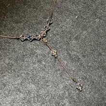 Antique Swarovski Crystal Rose Gold Necklace