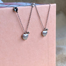 Love Heart Necklace (Matt Gold/Silver)