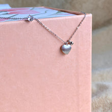 Love Heart Necklace (Matt Gold/Silver)