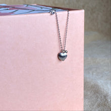 Love Heart Necklace (Matt Gold/Silver)