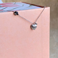 Love Heart Necklace (Matt Gold/Silver)