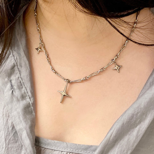 Cross Star Necklace 十字守護星項鍊