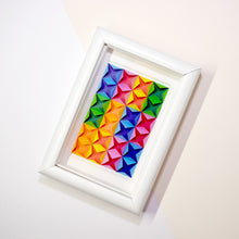 3D Paper Art Frame (Rainbow/white)