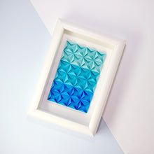 3D Paper Art Frame (Turquoise/white)