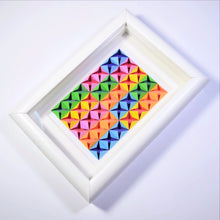 3D Paper Art Frame (Rainbow/white)