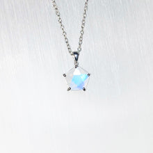 Moon & Star Silver Necklace