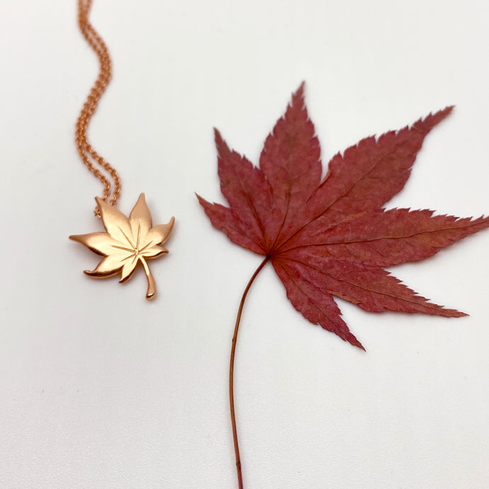 Maple 18K Rose Gold Necklace