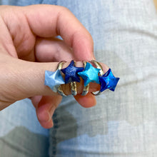 Double Lucky Star Ring (Space Blue+Baby Blue)