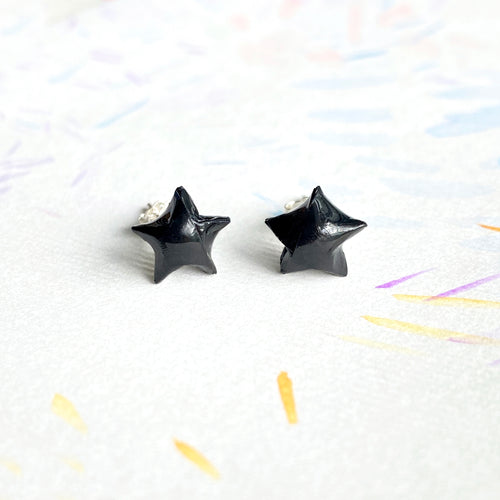 Lucky Star Earrings (Black)