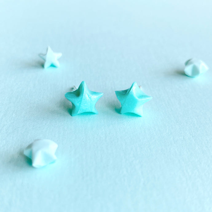Lucky Star Earrings (Lake Green)