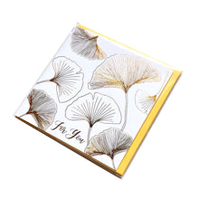 Ginkgo Leaf Gold Stamping Gift Card
