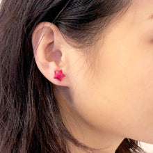 Lucky Star Earrings (Fuchsia)