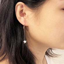 Shooting Star Earrings/ Ear Clips (Silver)