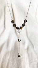Antique Swarovski Black Crystal Necklace