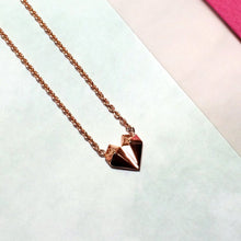 Diamond Heart 18K Rose Gold Necklace