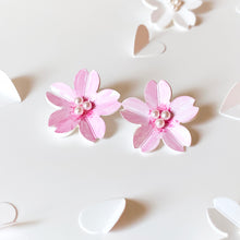 Sakura Earrings/ Clips (Pink)
